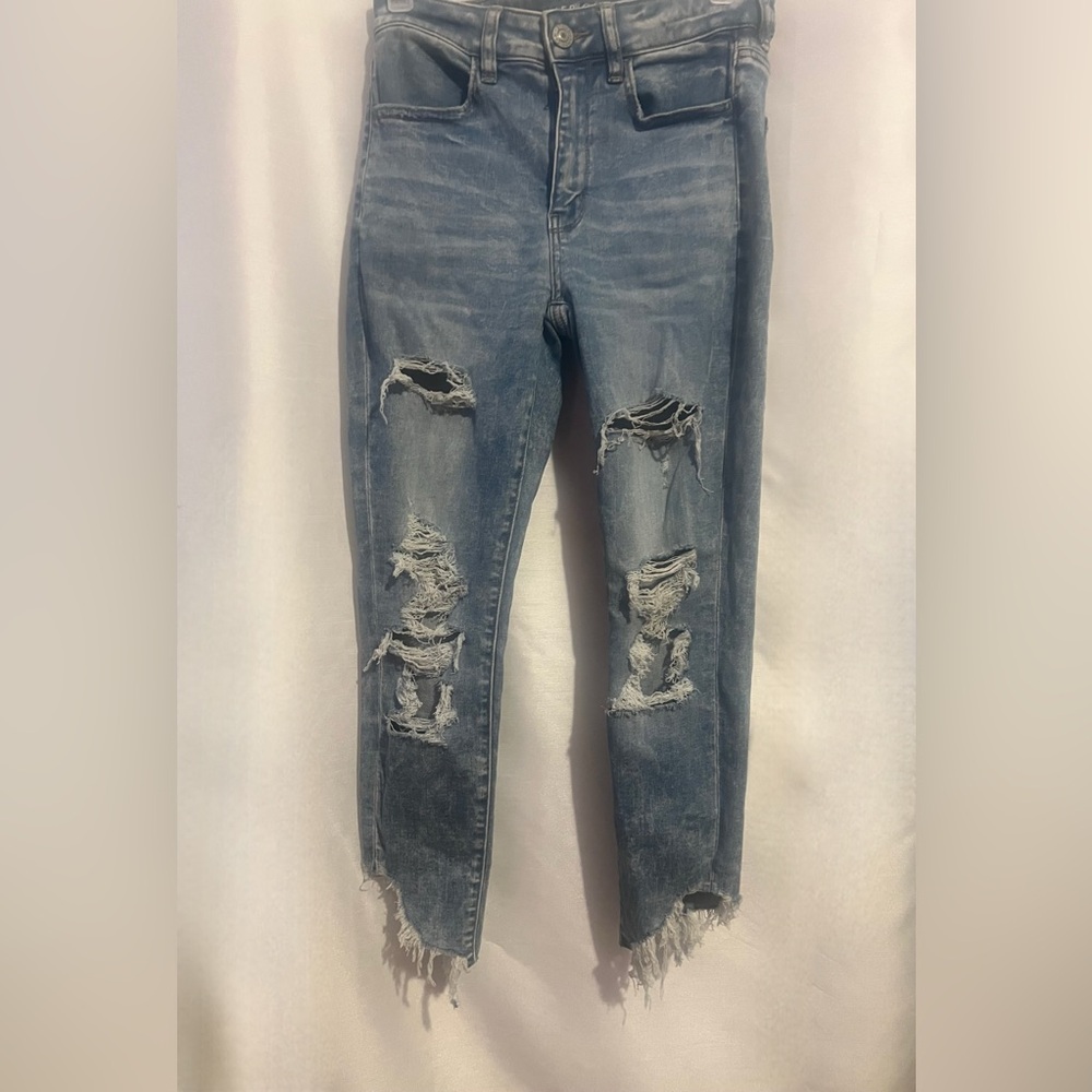 American Eagle Light Blue Stretch Denim